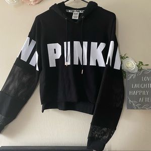 PINK cropped sweatshirt